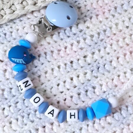 🐳Schnullerkette "NOAH" 💙