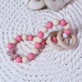 🎀Greifring / Beißring "GEDREHT" 💗🎀