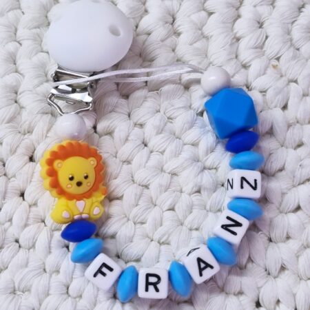 🦁Schnullerkette "FRANZ"🩵🦁
