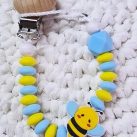 Schnullerkette Biene