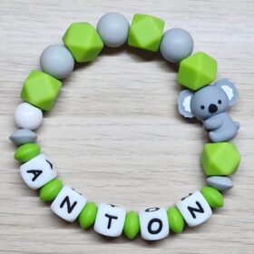 💚Greifring / Beißring "ANTON" 🐨💚