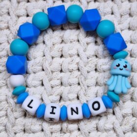 🪼 Greifring / Beißring "LINO" 🩵🪼